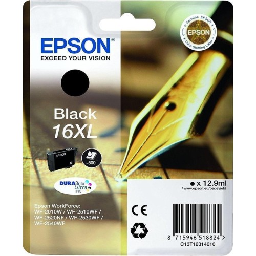Epson 16XL Γνήσιο Μελάνι Εκτυπωτή InkJet Μαύρο (C13T16314010 C13T16314012)