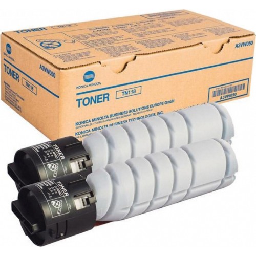 Konica Minolta TN-118 Γνήσιο Multipack Toner Laser Εκτυπωτή Μαύρο 2τμχ (A3VW050)