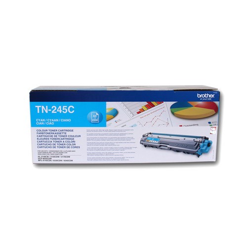Brother TN-245C Γνήσιο Toner Laser Εκτυπωτή Κυανό High Yield 2200 Σελίδων TN-245C