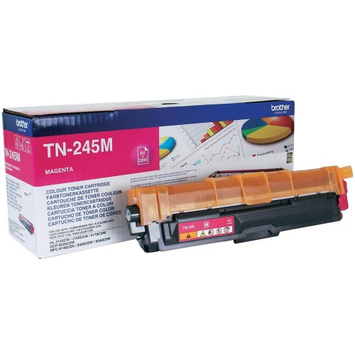 Brother TN-245M Γνήσιο Toner Laser Εκτυπωτή Ματζέντα High Yield 2200 Σελίδων TN-245M