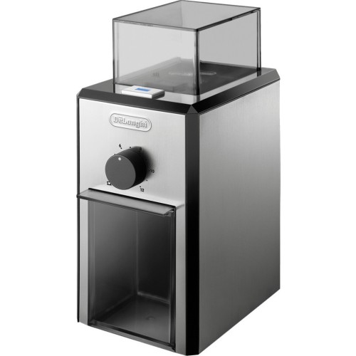 De'Longhi KG89 Ηλεκτρικός Μύλος Καφέ 110W με Χωρητικότητα 120gr και 16 Επίπεδα Άλεσης Ασημί