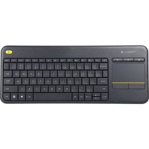 Logitech K400 Plus Ασύρματο Πληκτρολόγιο με Touchpad Αγγλικό US Μαύρο