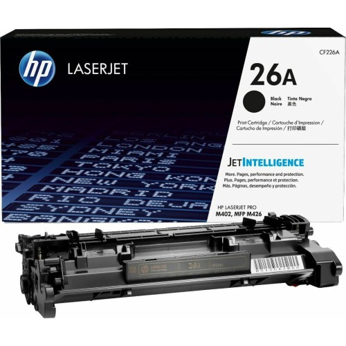 HP 26A Γνήσιο Toner Laser Εκτυπωτή Μαύρο 3100 Σελίδων CF226A