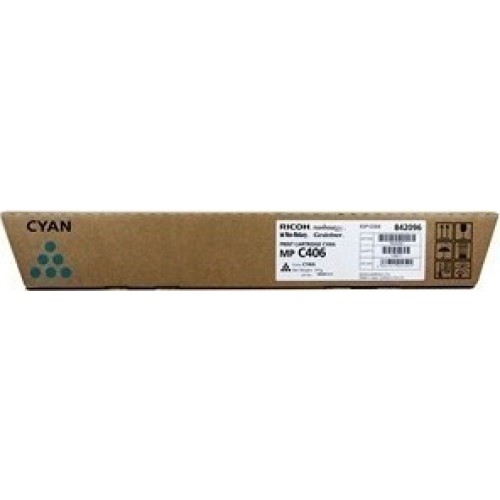 Ricoh MP C406 Γνήσιο Toner Laser Εκτυπωτή Κυανό 6000 Σελίδων 842096