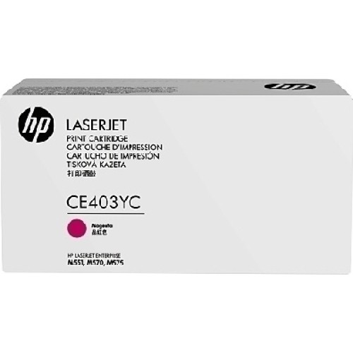 HP CE403YC Toner Magenta Γνήσιο Toner Laser Εκτυπωτή Ματζέντα/Κυανό/Μαύρο High Capacity CE403YC