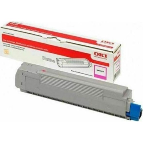 OKI 46490606 Γνήσιο Toner Laser Εκτυπωτή Ματζέντα High Capacity 6000 Σελίδων 46490606