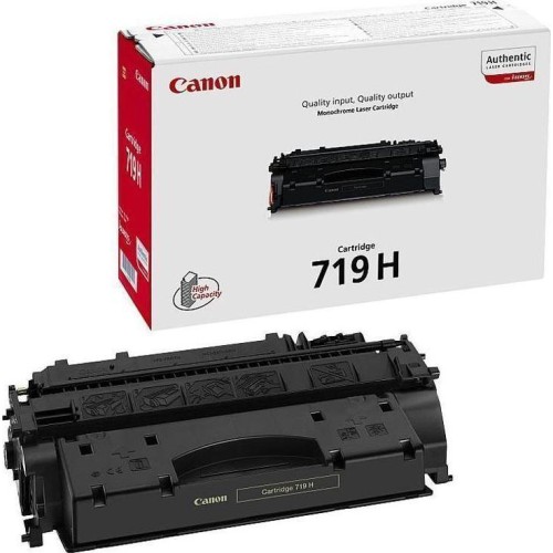 Canon 719H Γνήσιο Toner Laser Εκτυπωτή Μαύρο 6400 Σελίδων (3480B012)