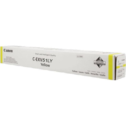 Canon C-EXV51YL Γνήσιο Toner Laser Εκτυπωτή Κίτρινο 26000 Σελίδων 0487C002