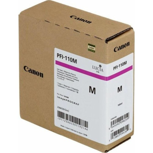 Canon PFI-110 Γνήσιο Μελάνι Εκτυπωτή InkJet Ματζέντα (2366C001)