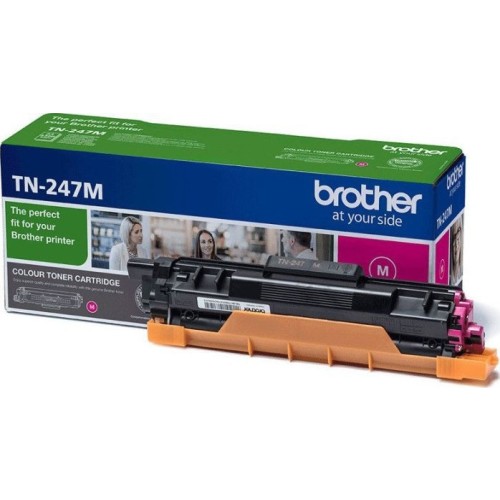 Brother TN-247M Γνήσιο Toner Laser Εκτυπωτή Ματζέντα High Yield 2300 Σελίδων TN-247M