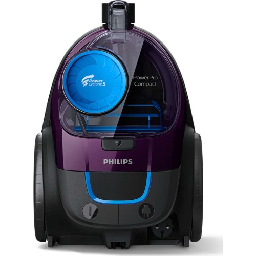 Philips Powerpro Compact Ηλεκτρική Σκούπα 900W με Κάδο 1.5lt Μωβ