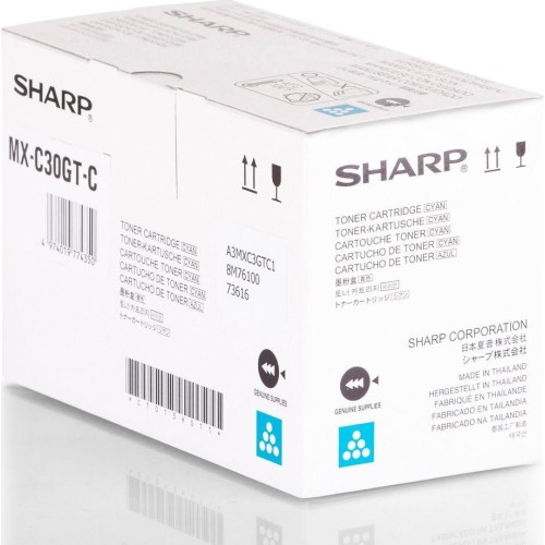 Sharp MX-C30GTC Γνήσιο Toner Laser Εκτυπωτή Κυανό