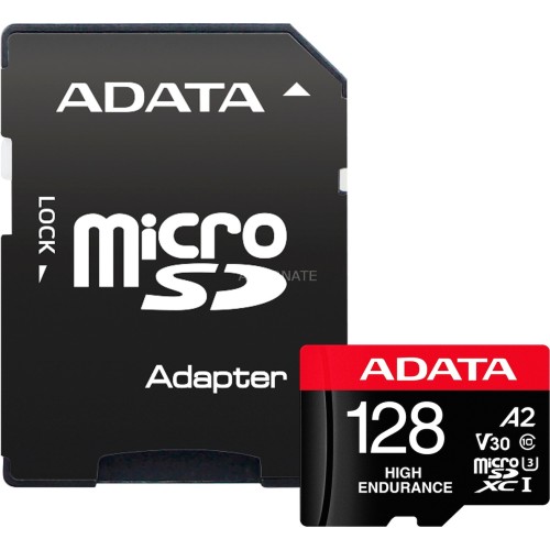 Adata High Endurance microSDXC 128GB U3 V30 A2 UHS-I 100MB/s με αντάπτορα