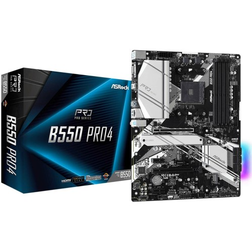 ASRock B550 Pro4 Motherboard ATX με AMD AM4 Socket 90-MXBCZ0-A0UAYZ