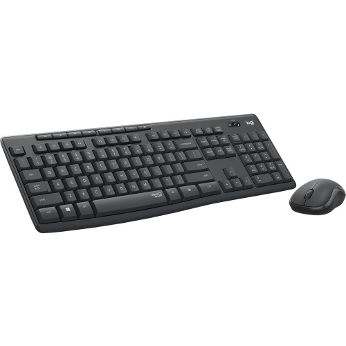 Logitech MK295 Silent Ασύρματο Σετ Πληκτρολόγιο & Ποντίκι Αγγλικό US Γκρι