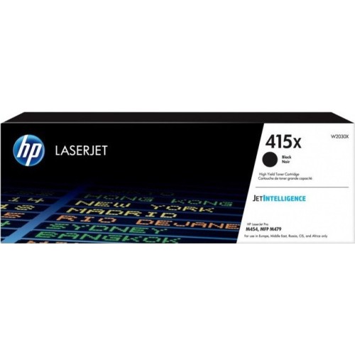 HP 415X Γνήσιο Toner Laser Εκτυπωτή Μαύρο High Yield 7500 Σελίδων W2030XH