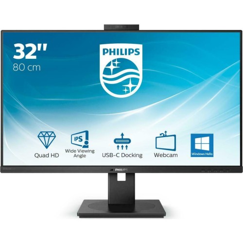 Philips P Line 326P1H IPS Monitor 31.5" QHD 2560x1440 με Χρόνο Απόκρισης 4ms GTG