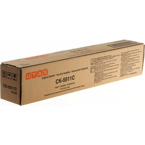Utax CK-5511C Γνήσιο Toner Laser Εκτυπωτή Κυανό (1T02R5CUT0)
