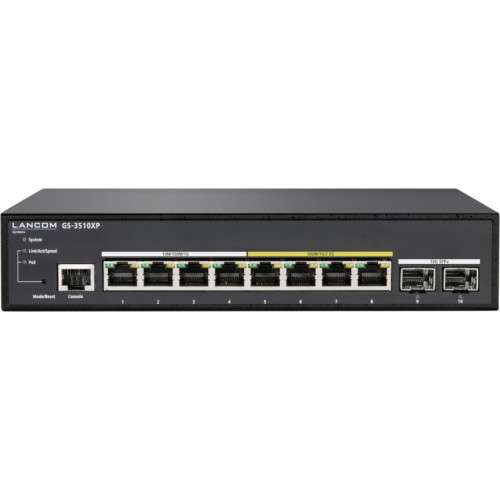 Lancom GS-3510XP Managed L3 PoE+ Switch με 8 Θύρες Gigabit (1Gbps) Ethernet και 2 SFP Θύρες