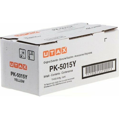 Utax PK-5015Y Γνήσιο Toner Laser Εκτυπωτή Κίτρινο 3000 Σελίδων (1T02R7AUT0)