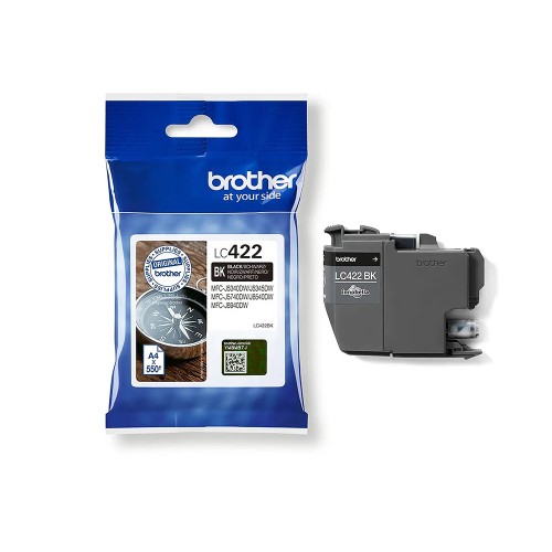 Brother LC422 Γνήσιο Μελάνι Εκτυπωτή InkJet Μαύρο (LC-422BK)