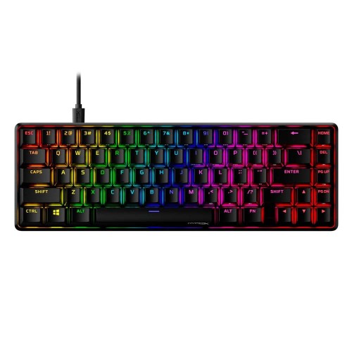 HyperX Alloy Origins 65 Gaming Μηχανικό Πληκτρολόγιο 65% με διακόπτες και RGB φωτισμό (Αγγλικό US) Κόκκινο