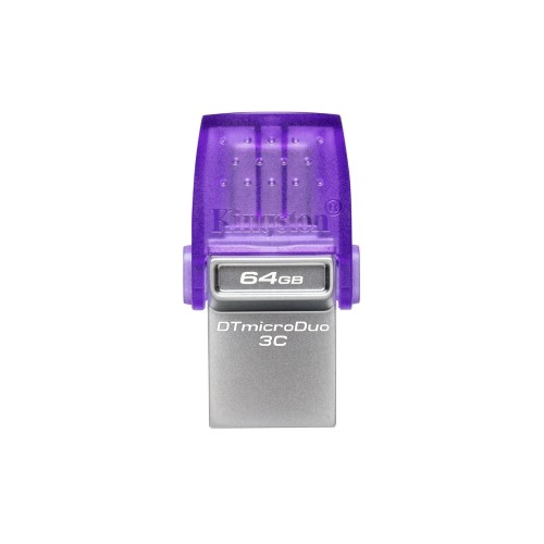 Kingston DataTraveler MicroDuo 3C 64GB USB 3.1 Stick με σύνδεση USB-A & USB-C Μωβ