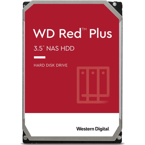 Western Digital Red Plus 4TB HDD Σκληρός Δίσκος 3.5" SATA III 5400rpm με 256MB Cache για NAS