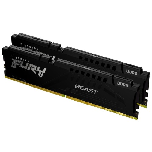 Kingston Fury Beast DDR5 16GB RAM με 2x8GB Modules και Ταχύτητα 6000 για Desktop KF560C36BBEK2-16