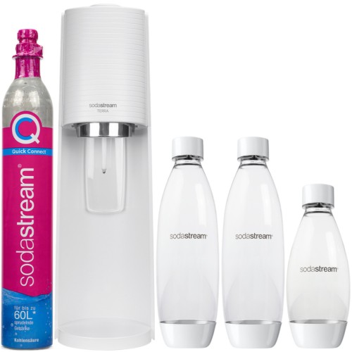 Sodastream Terra Σετ Παρασκευής Σόδας 5τμχ Λευκό