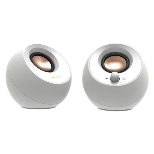 Creative Pebble V3 Ηχεία Υπολογιστή 2.0 με Bluetooth και Ισχύ 8W σε Λευκό Χρώμα