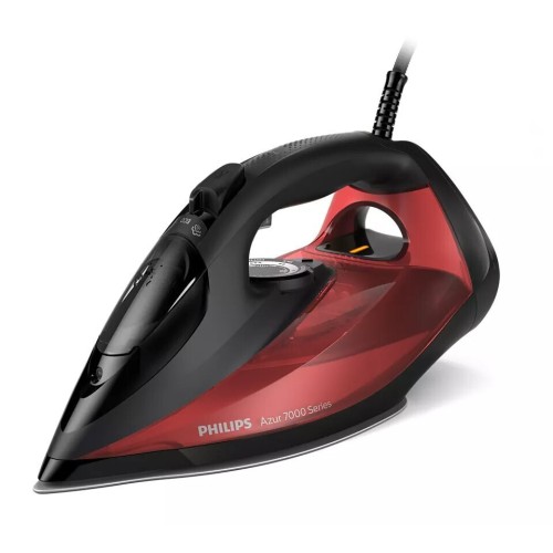 Philips Azur DST7022/40 Σίδερο Ατμού 2800W με Αντικολλητική Πλάκα και Συνεχόμενη Παροχή Ατμού 50gr/min Black/Red