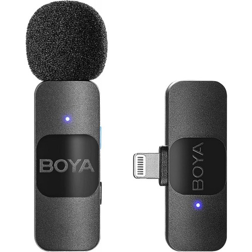 Boya BY-V1 Lightning Ασύρματο Μικρόφωνο Πέτου, Clip On για Κινητό