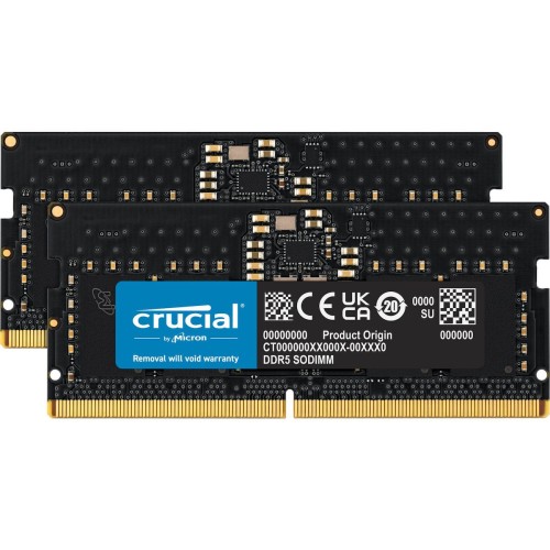 Crucial DDR5 16GB RAM με 2x8GB Modules και Ταχύτητα 5600 για Laptop