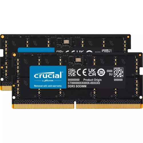 Crucial DDR5 96GB RAM με 2x48GB Modules και Ταχύτητα 5600 για Laptop CT2K48G56C46S5