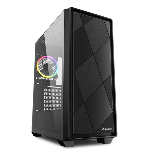 Sharkoon VS8 RGB Gaming Micro Tower Κουτί Υπολογιστή με Πλαϊνό Παράθυρο Μαύρο