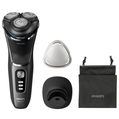 Philips Series 3000 Περιστρεφόμενη Ξυριστική Μηχανή Προσώπου Επαναφορτιζόμενη