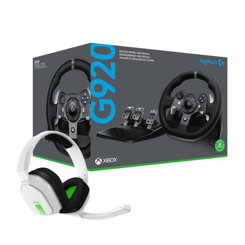 Logitech G920 + Astro A10 Bundle Τιμονιέρα με Πετάλια για PC / XBOX One / Xbox Series X/S με 900° Περιστροφής