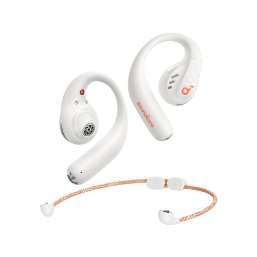 Soundcore by Anker AeroFit Pro Open Ear Bluetooth Handsfree Ακουστικά με Αντοχή στον Ιδρώτα και Θήκη Φόρτισης Λευκά