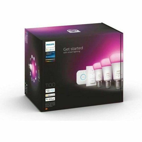 Philips Smart Λάμπες LED 11W για Ντουί E27 και Σχήμα A60 RGBW 1055lm 3τμχ 929002468804