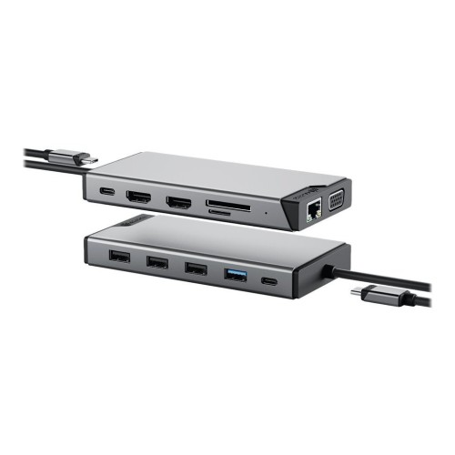 Alogic USB-C Docking Station με HDMI Ethernet και σύνδεση 3 Οθονών Ασημί (DUCDDV3)