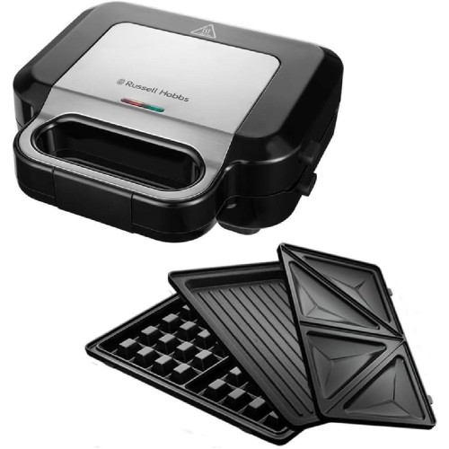 Russell Hobbs Τοστιέρα με Αποσπώμενες Πλάκες για 2 Τοστ 750W Μαύρη 26810-56