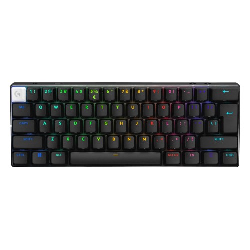 Logitech PRO X 60 Ασύρματο Οπτικό Gaming Πληκτρολόγιο 60% με GX Brown διακόπτες και RGB φωτισμό (International English)
