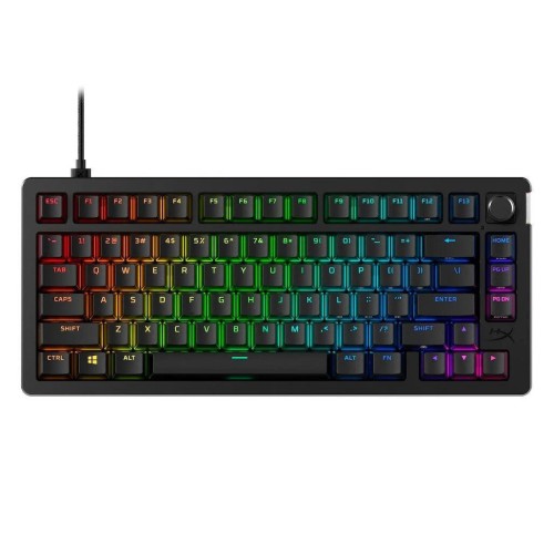 HyperX Alloy Rise 75 Gaming Μηχανικό Πληκτρολόγιο 75% με HyperX Red διακόπτες και RGB φωτισμό (Αγγλικό US)