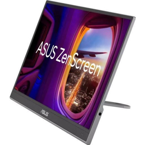 Asus MQ16AHE OLED HDR Φορητό Monitor 15.6" FHD 1920x1080 με Χρόνο Απόκρισης 1ms GTG Ασημί