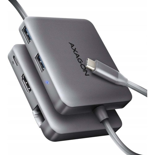 Axagon HMC-5HL USB-C Docking Station με HDMI 4K PD Ethernet Γκρι