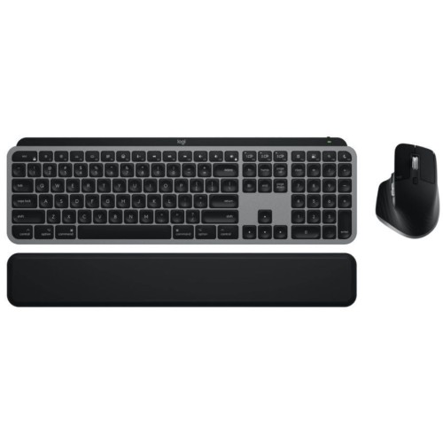 Logitech MX Keys S Ασύρματο Bluetooth Σετ Πληκτρολόγιο & Ποντίκι Αγγλικό US Γκρι