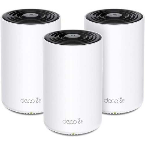 TP-LINK Deco XE75 v1 WiFi Mesh Network Access Point Wi‑Fi 6E Dual Band (2.4 & 5GHz) σε Τριπλό Kit