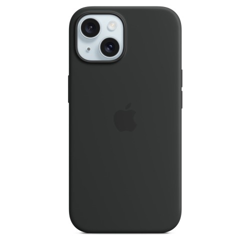 Apple Silicone Case With Magsafe Back Cover Σιλικόνης Μαύρο (iPhone 15)