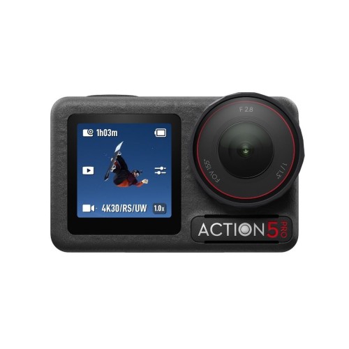 DJI Osmo Action 5 Pro Action Camera 4K Ultra HD Υποβρύχια Standard Combo με Οθόνη Αφής 2.5" και Wi-Fi Μαύρη